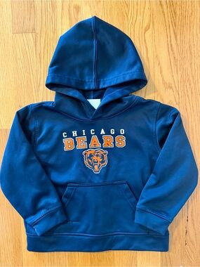 Kids Navy Hooded Sweatshirt with Team Logo